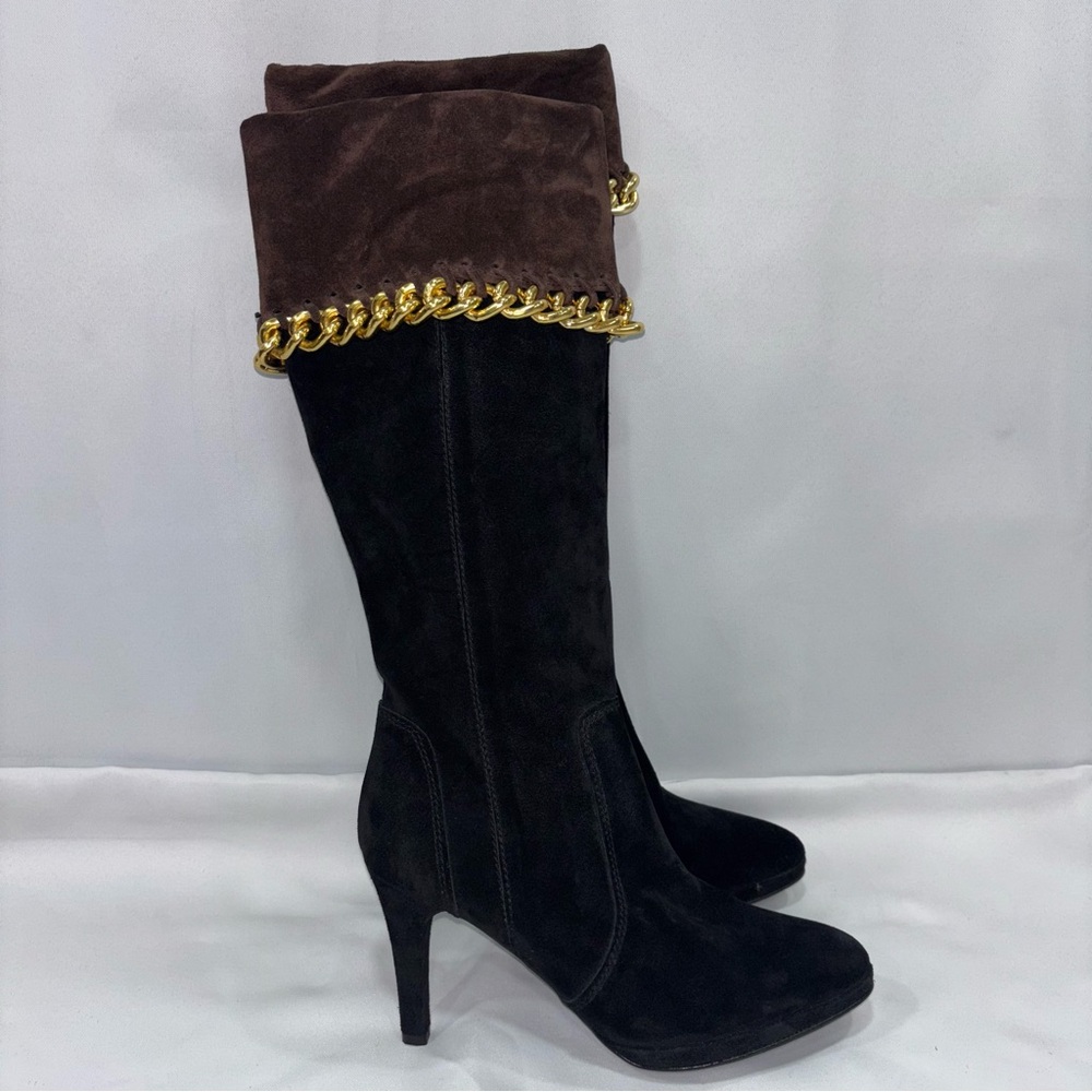 Carisma Vintage Leather Brown/Black Chain Boot